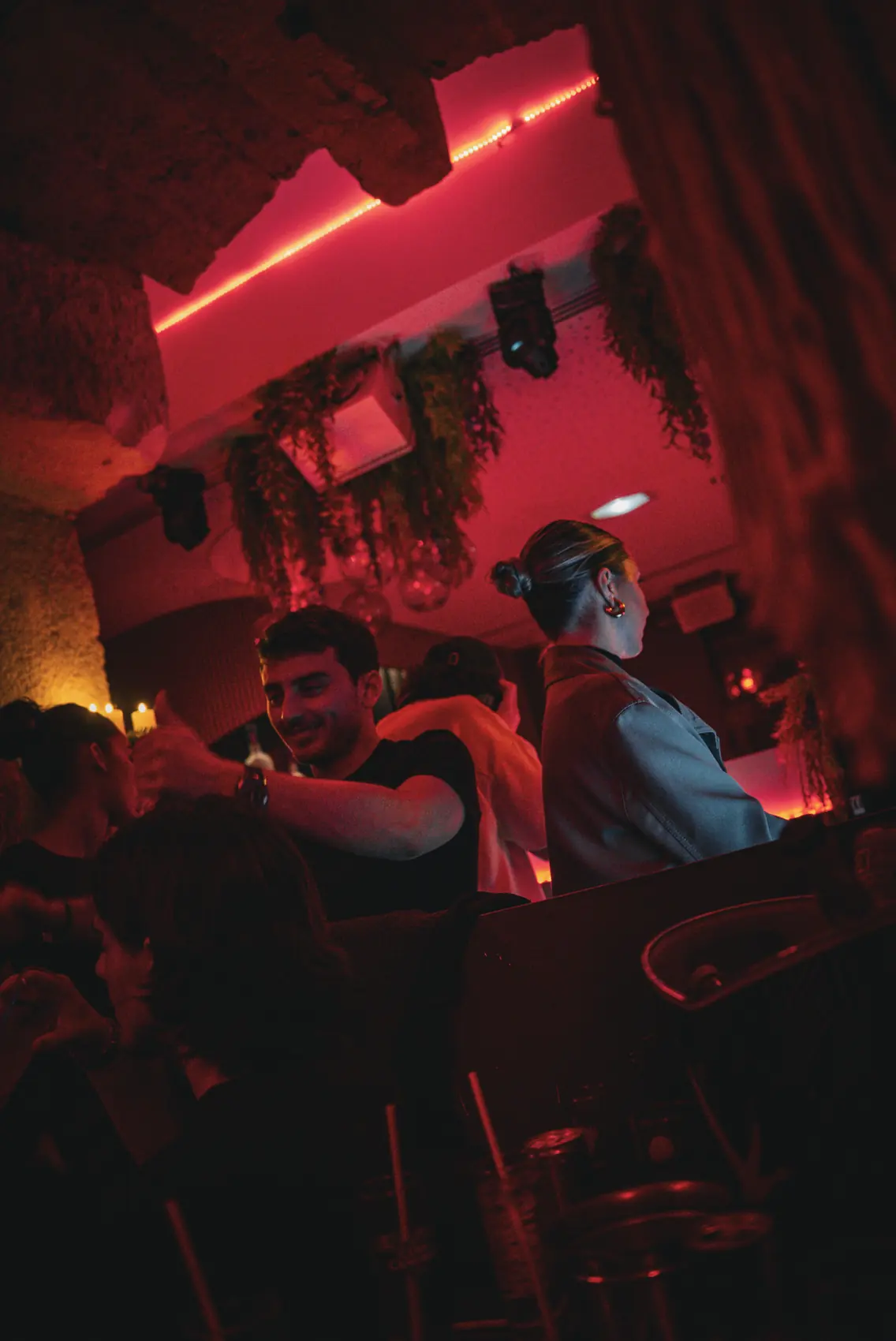 Soirée, lumière néon