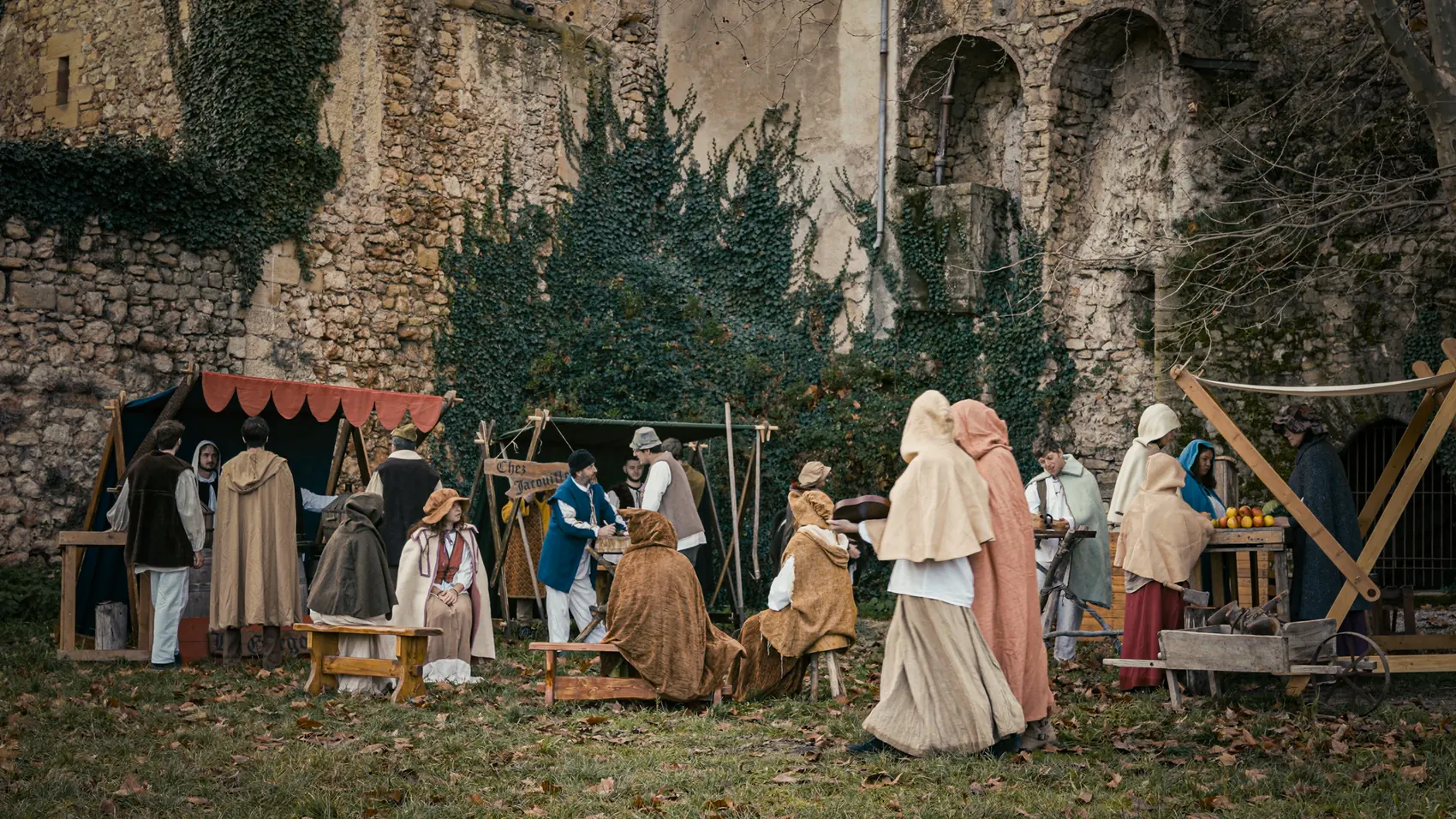 Scène de tournage, reconstitution